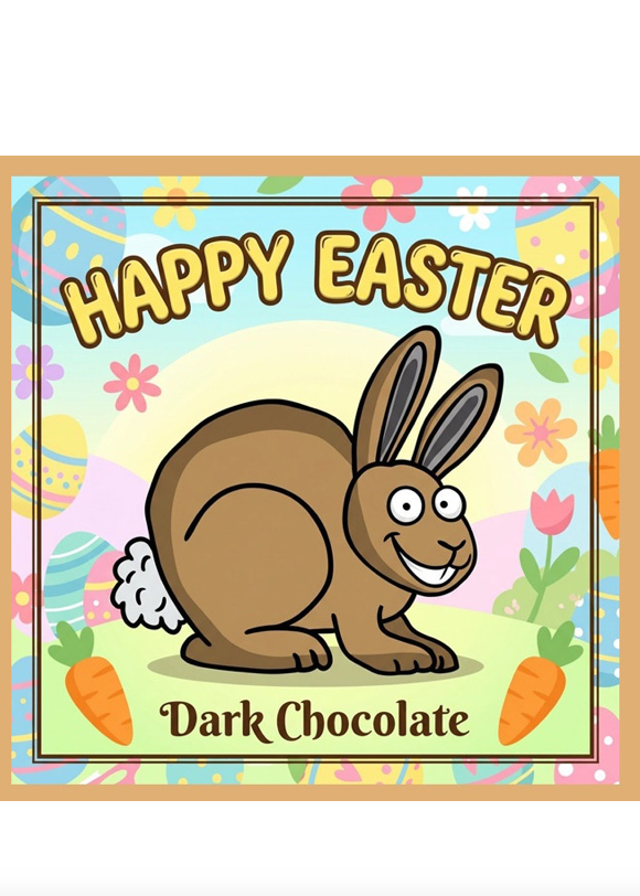 Dark Chocolate Bar - Buster the Bunny