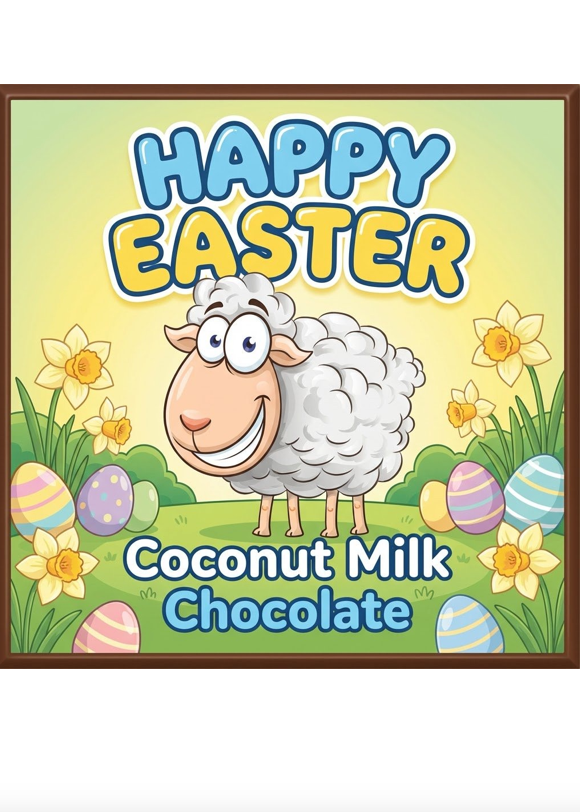 Coconut Milk Chocolate Bar - Sheepish Shaun