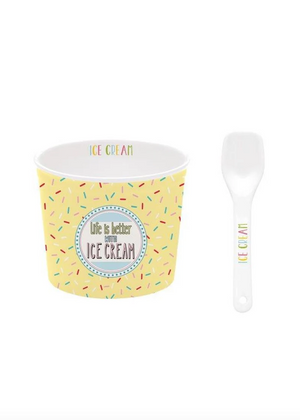 On Fleek Ice Cream Bowl - Yellow