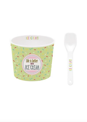 On Fleek Ice Cream Bowl - Green