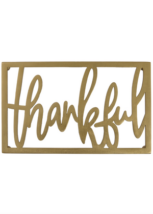 Thankful Metal Trivet