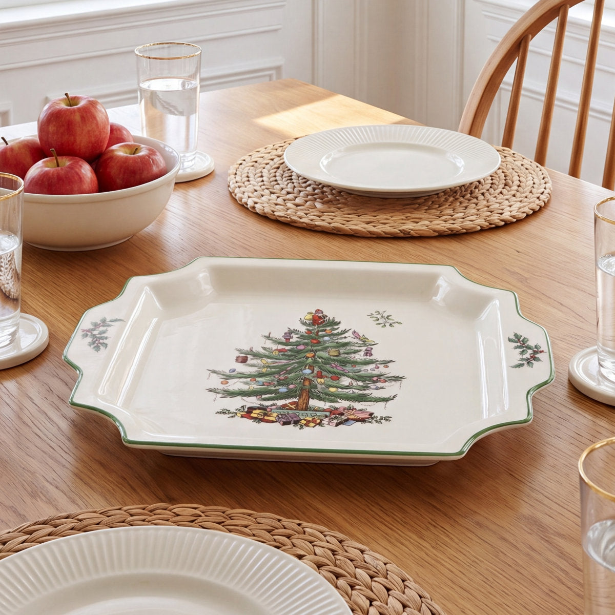 Spode Square Handled Platter