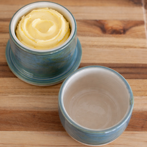 Tidepool Mist - French Butter Keeper - Handcrafted Pottery