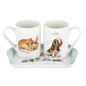 Santa Paws Mug & Tray Set