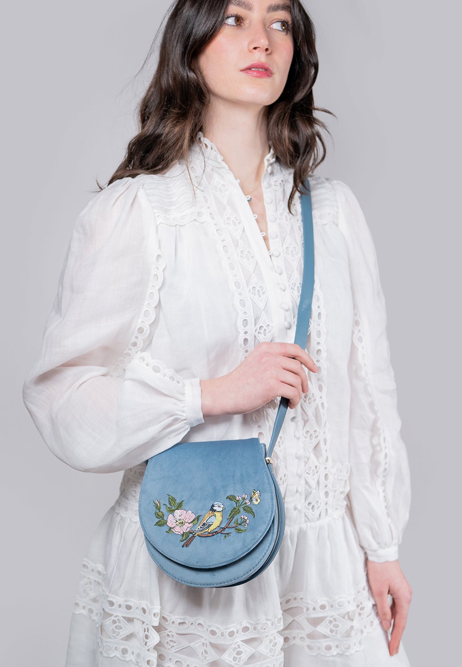 Blue Bird Saddle Bag