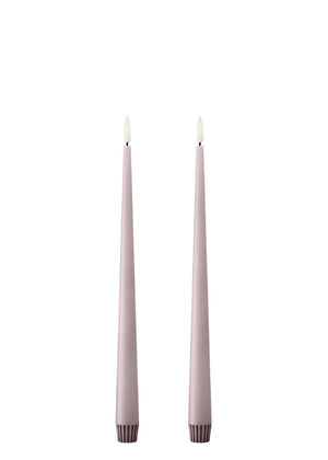 LED Ester & Erik Taper Candles - Soft Rose