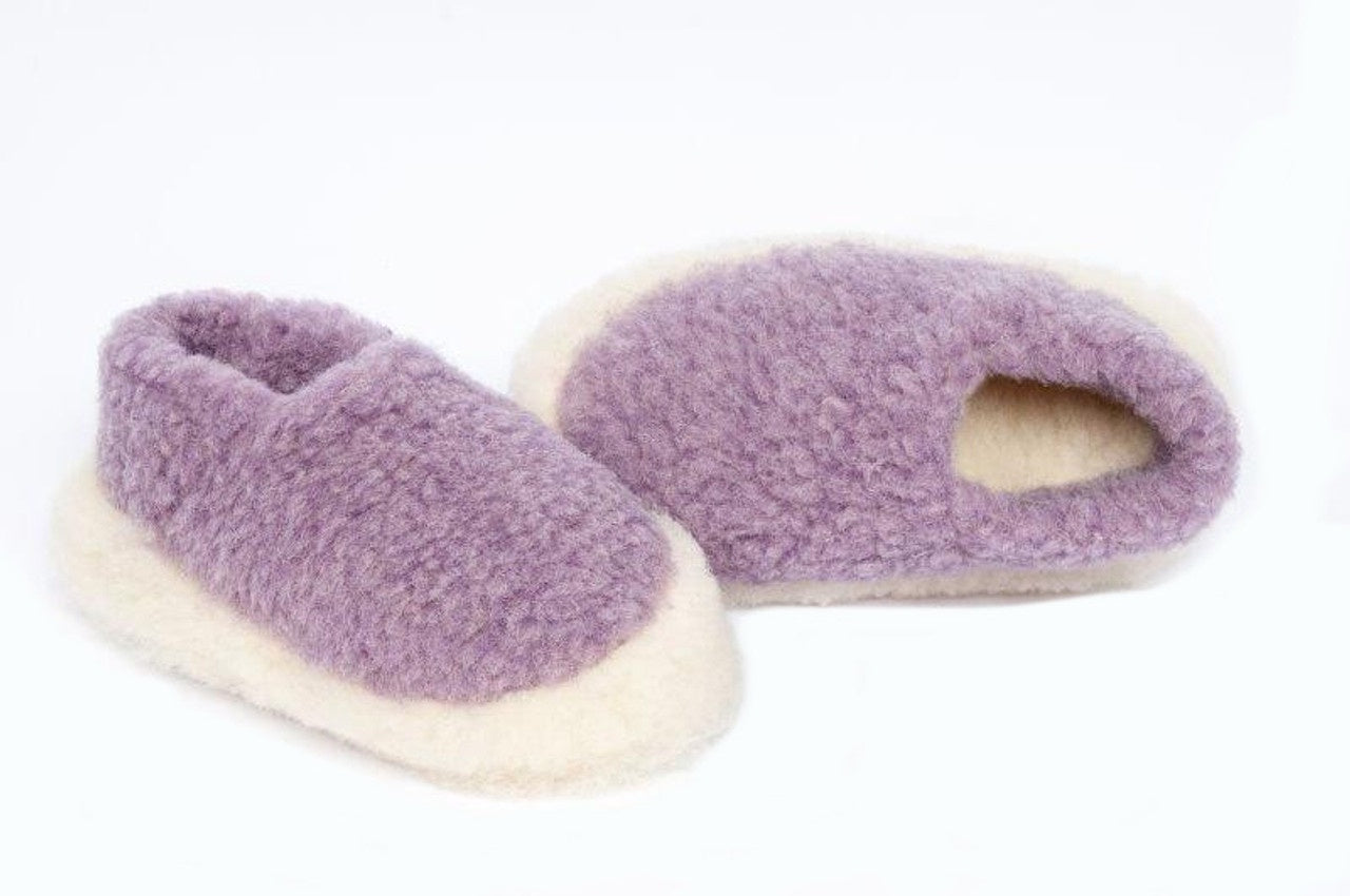 Lilac Wool - Sheep by the Sea Slippers