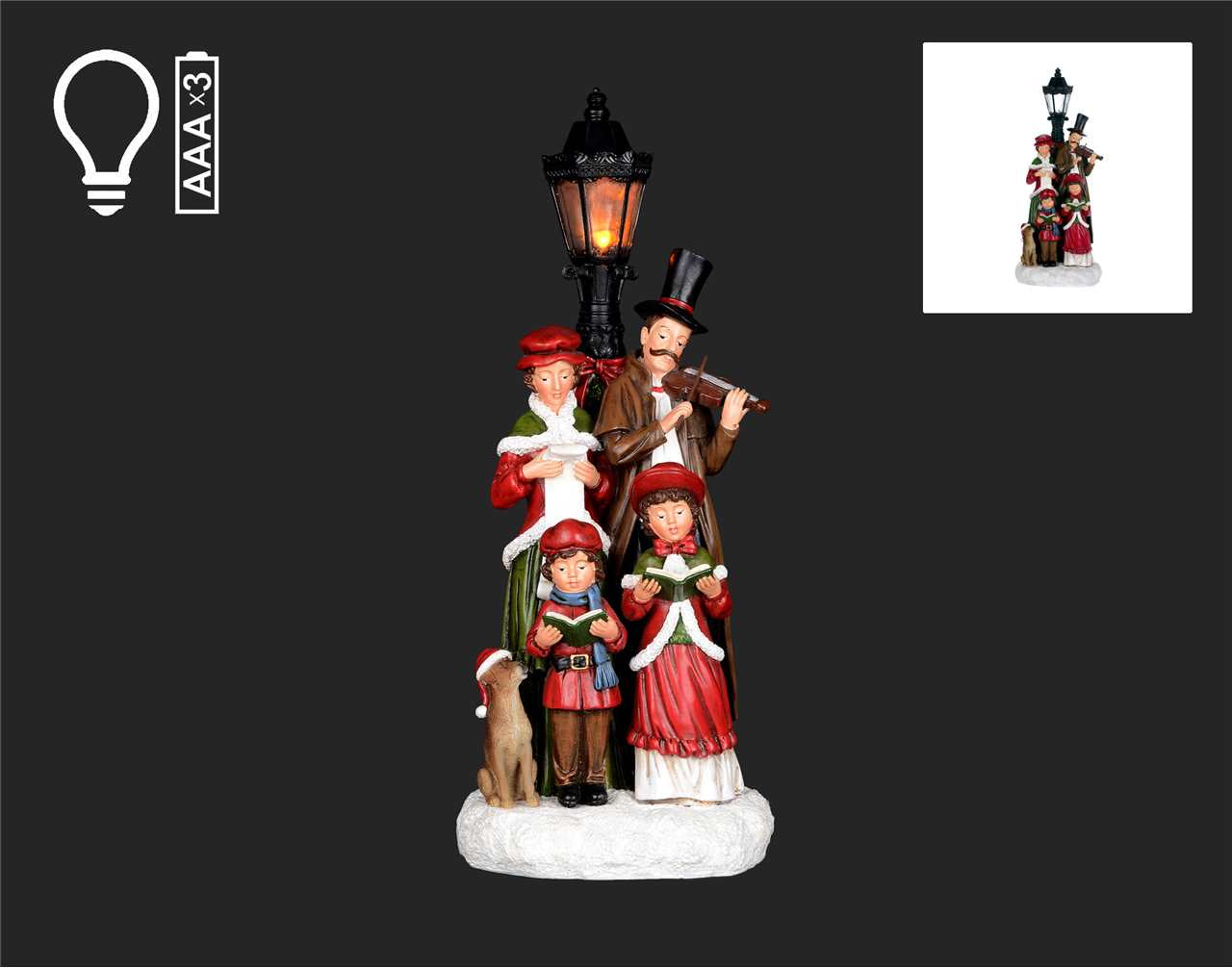 Victorian Caroller Figurine