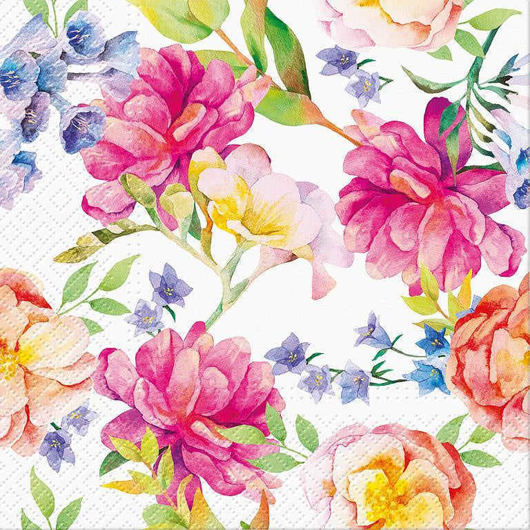 Orchid and Peonies Napkins