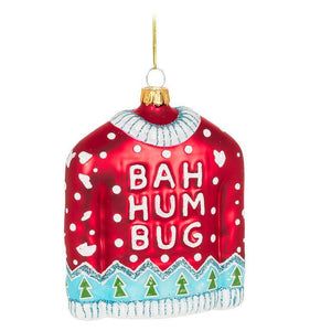 Bah Humbug Storybook Sweater Ornament