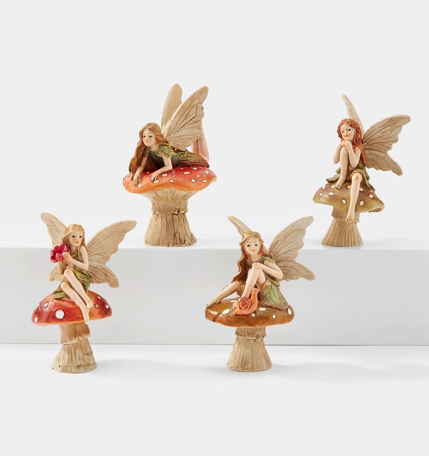 Mini Mushroom Fairy Figurines