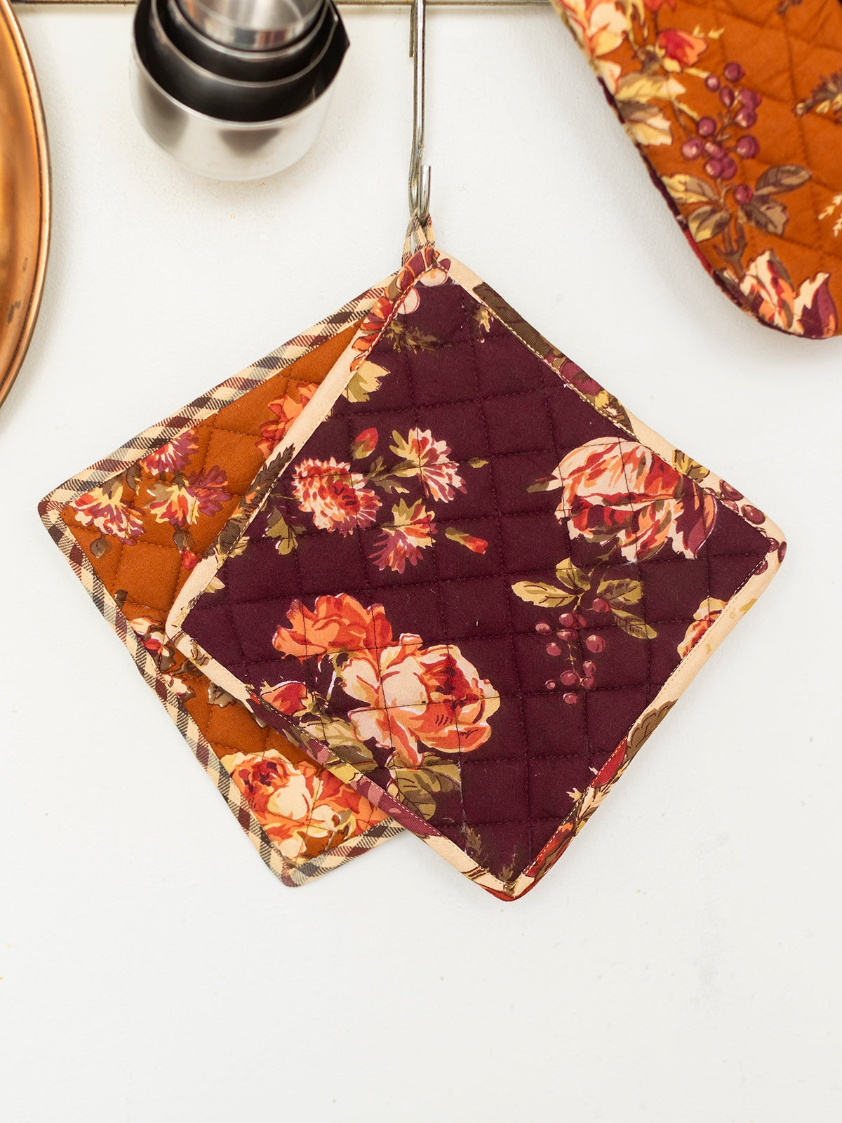 April Cornell Bountiful Harvest Patchwork Potholders