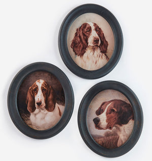 Oval Framed Dog Prints