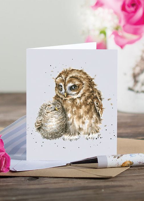 Wrendale Mini Card - Owlways by your Side