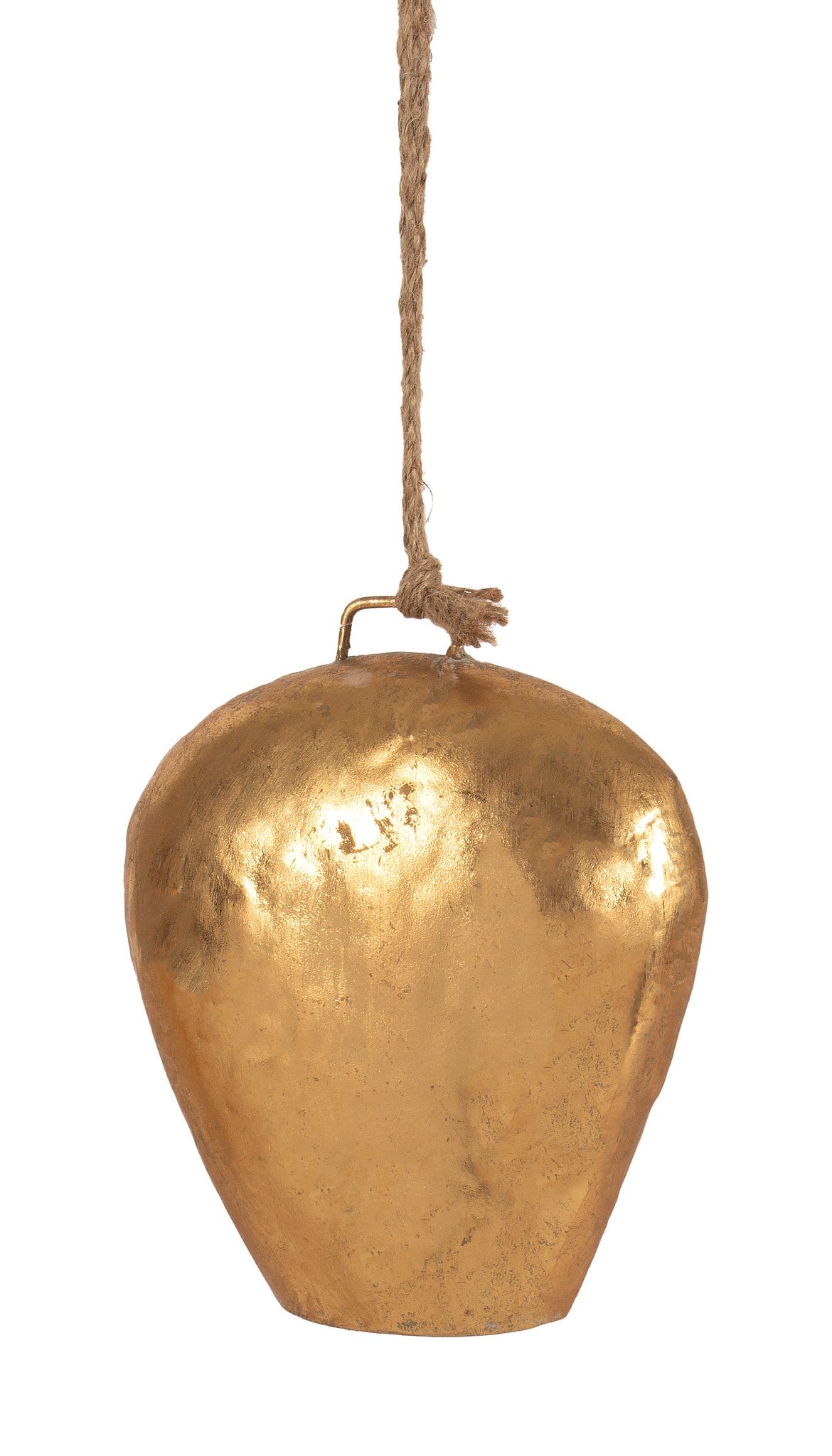 Hammered Gold Bell Ornament