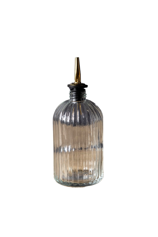 Fluted Bottle with Pour Spout