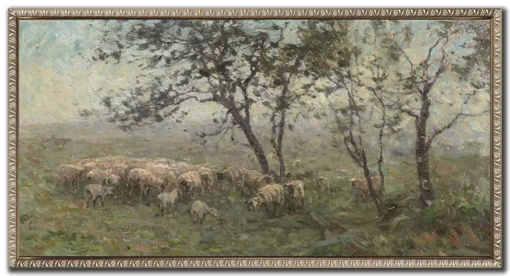 A Flock of Sheep Print