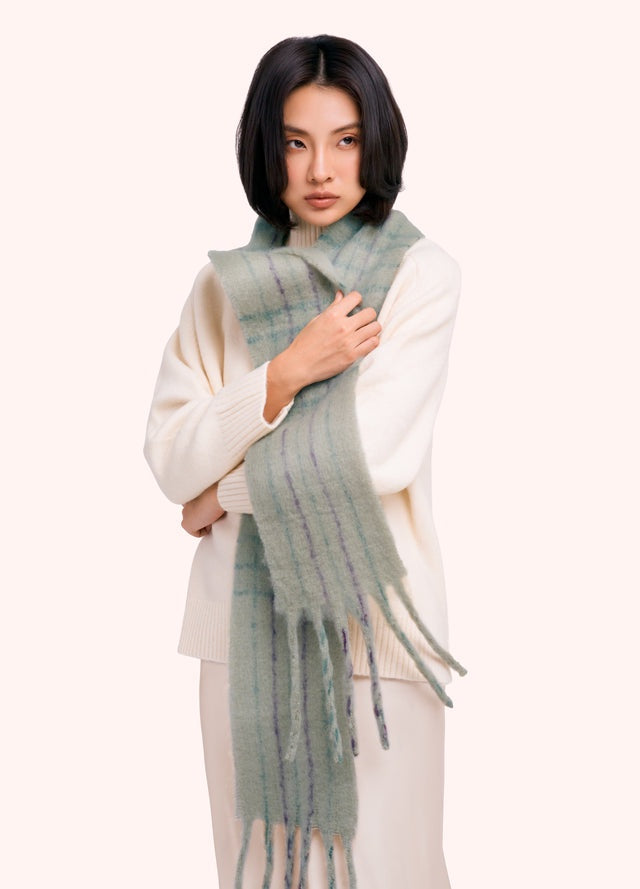 Angelica Cosy Scarf - Soft Green