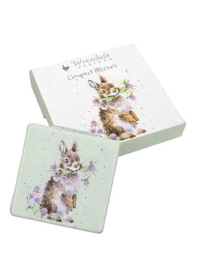 Wrendale Compact Mirror - 'Head Clover Heels'