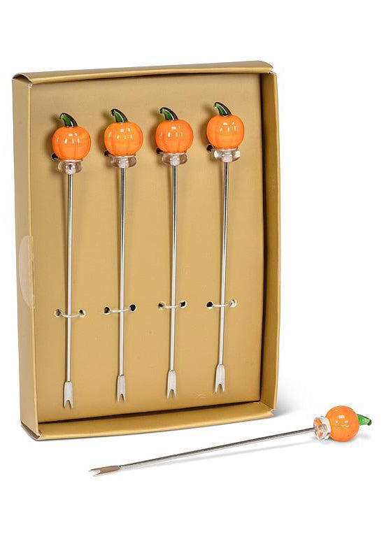 Pumpkin Cocktail Picks