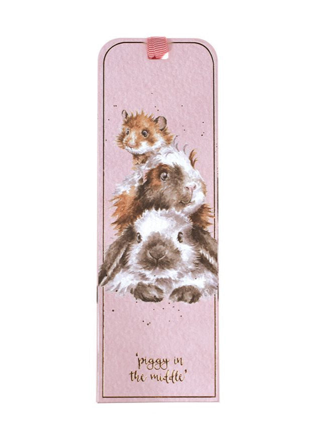 Wrendale Bookmark - Piggy in the Middle