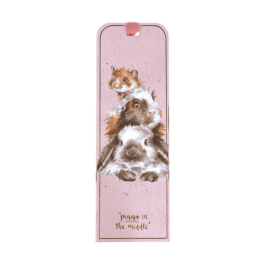 Wrendale Bookmark - Piggy in the Middle