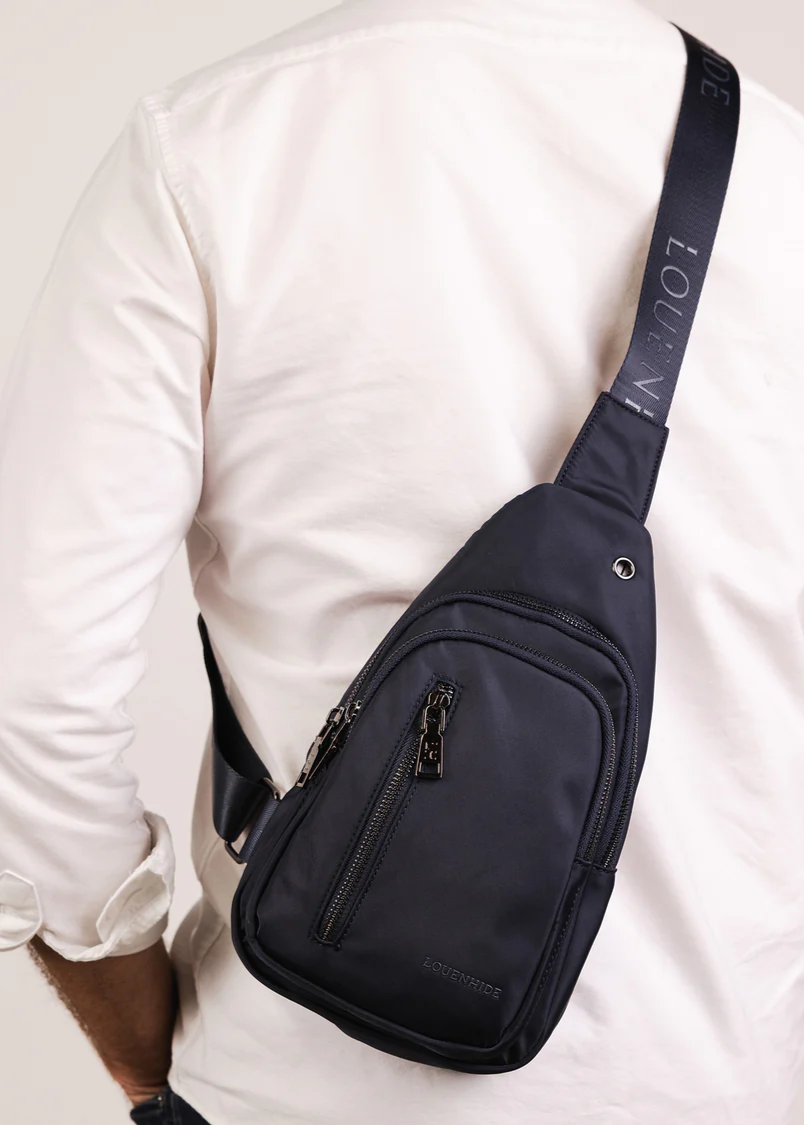 Boyd Nylon Sling Bag - Navy