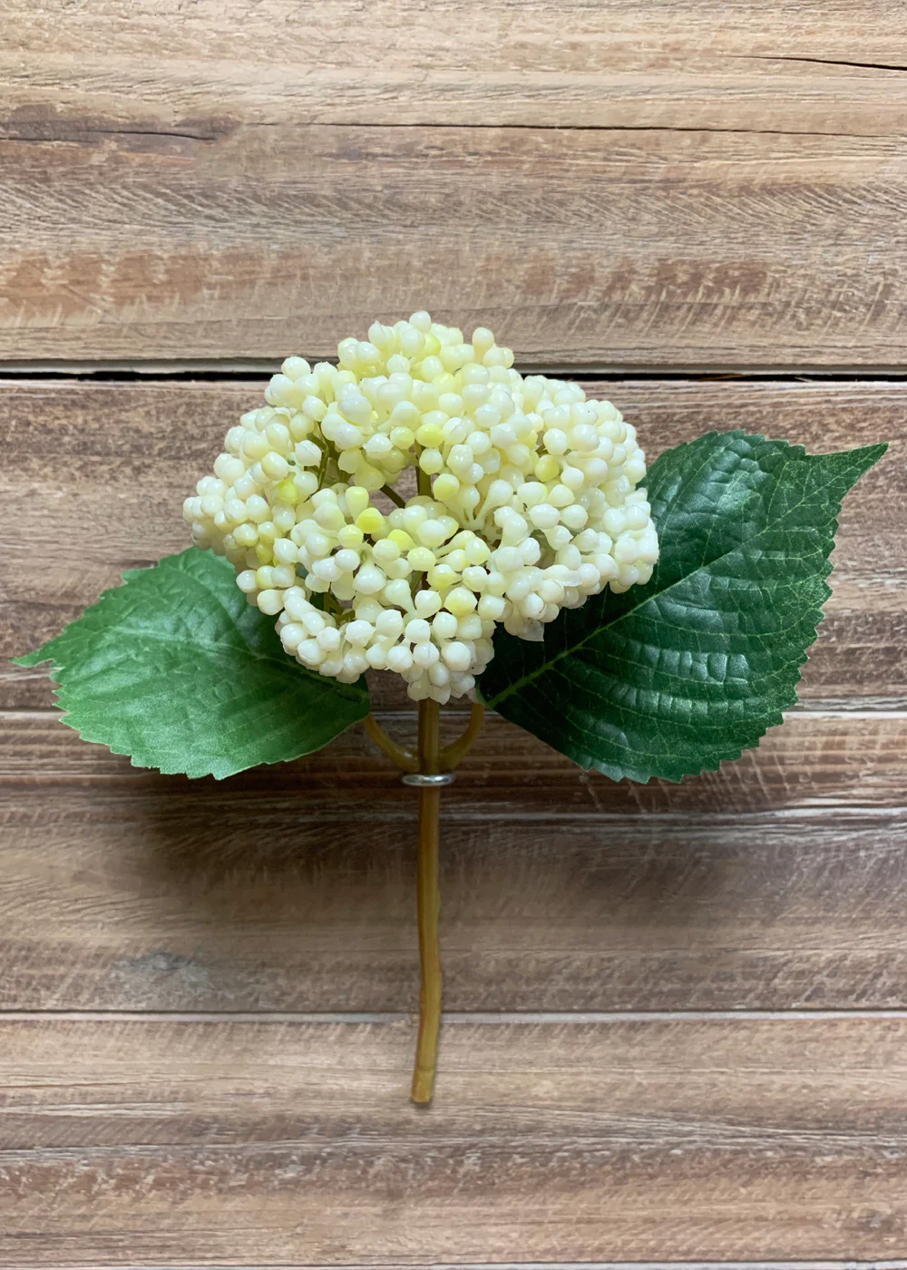 10" Seeded Hydrangea Stem - Cream
