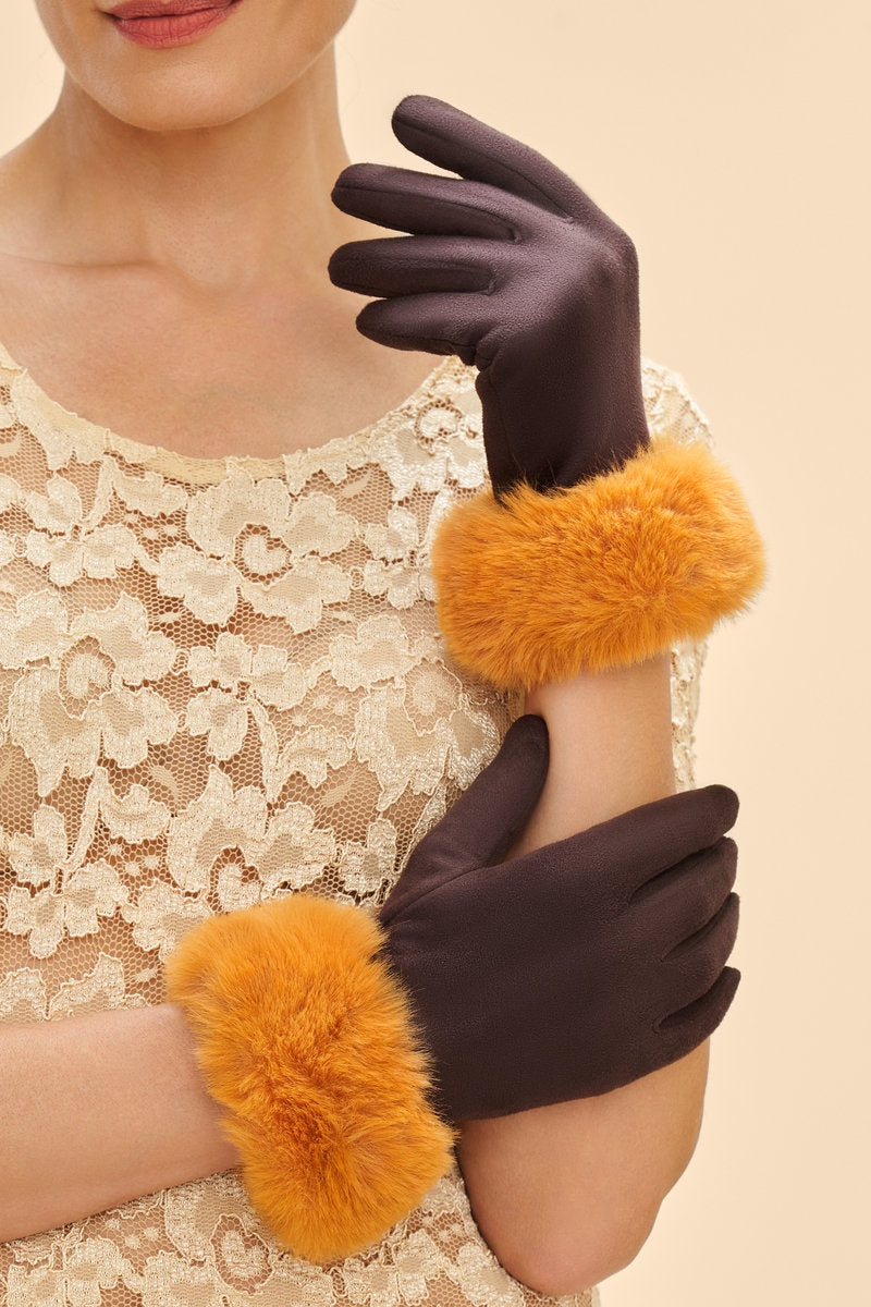 Bettina Gloves - Chocolate