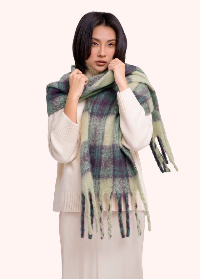 Flora Cosy Scarf - Damson Mix