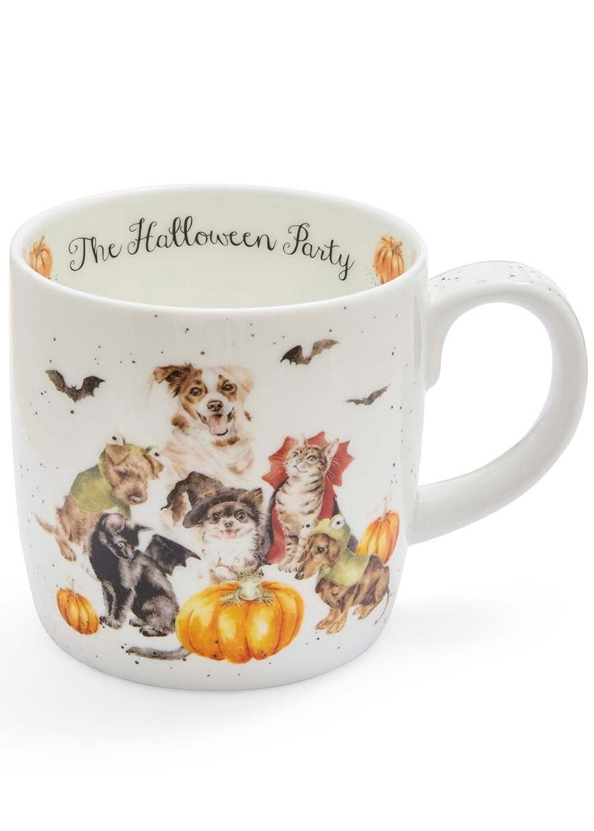 'Halloween Party' 14oz Bone China Mug - Wrendale
