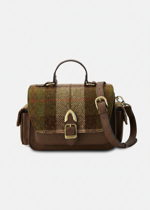 The Melrose Crossbody - Chestnut Tartan - Genuine Leather