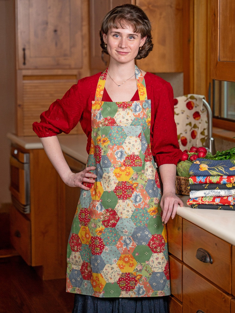 April Cornell County Fair Patchwork Apron
