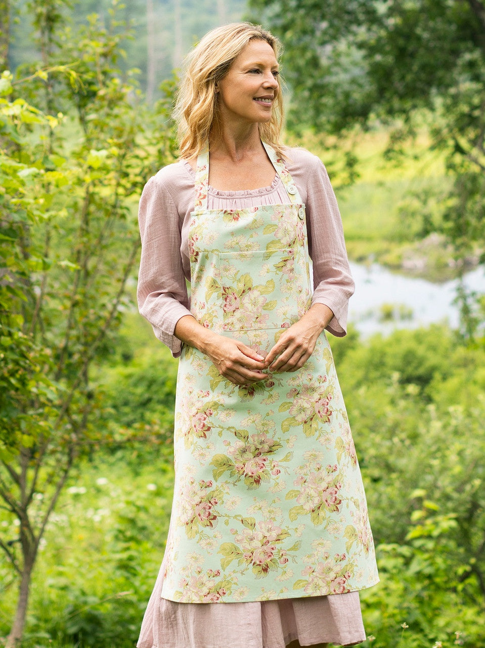 April Cornell Apple Blossom Apron