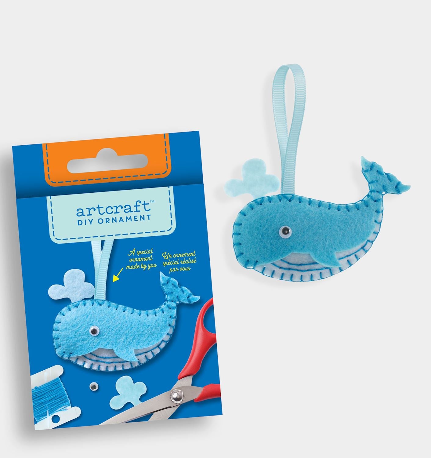 DIY Ornament Felt Kit - Blue Whale