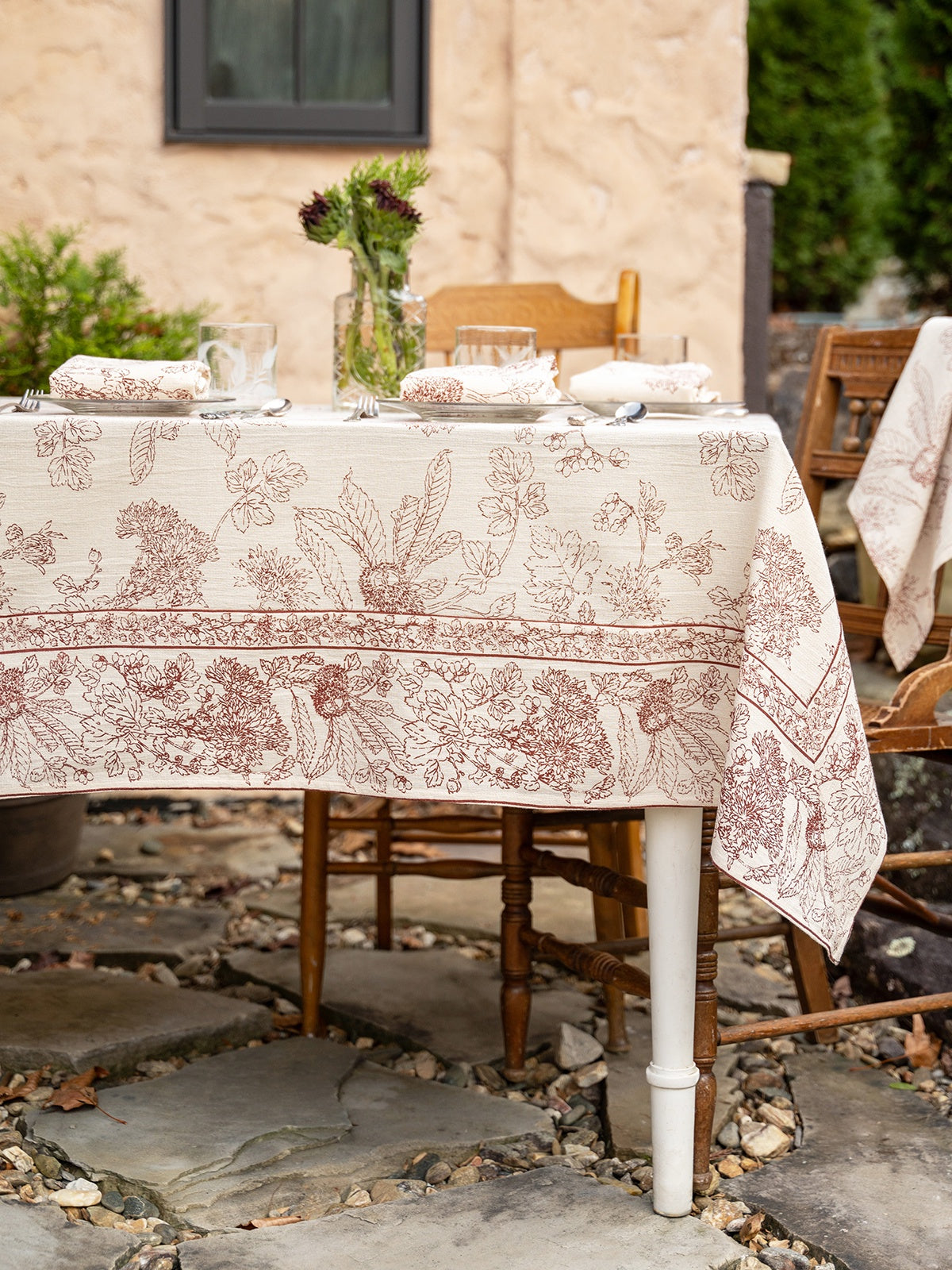April Cornell Chestnut Tablecloth - Brown