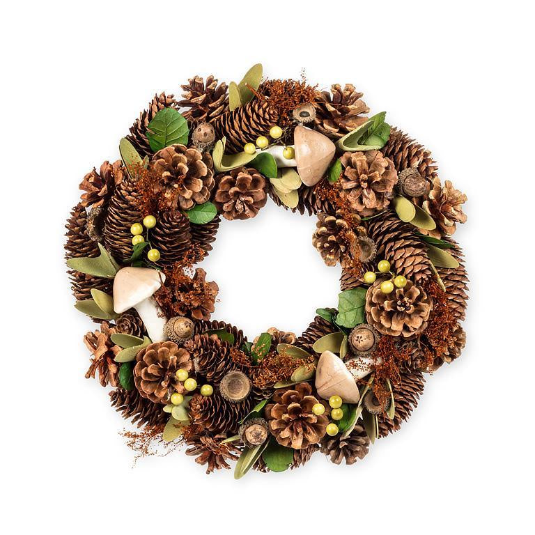 Autumn Wreath with Mushrooms