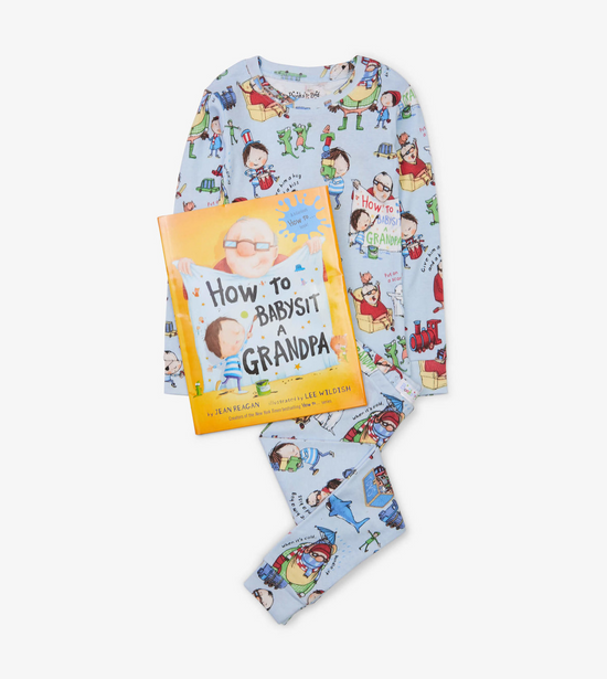 How to Babysit a Grandpa - Pajama Set and Book