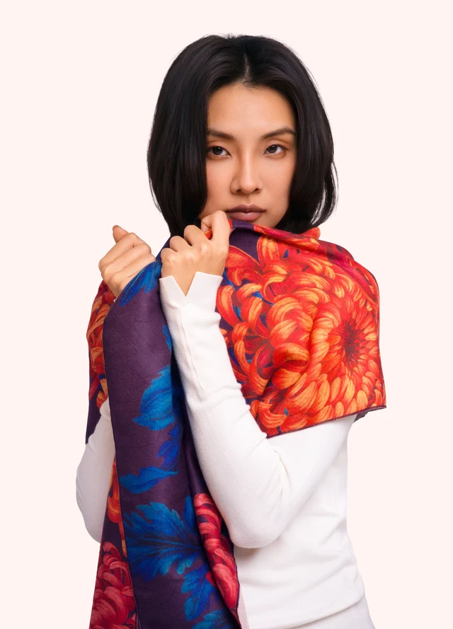 Lux Scarf - Chrysanthemum