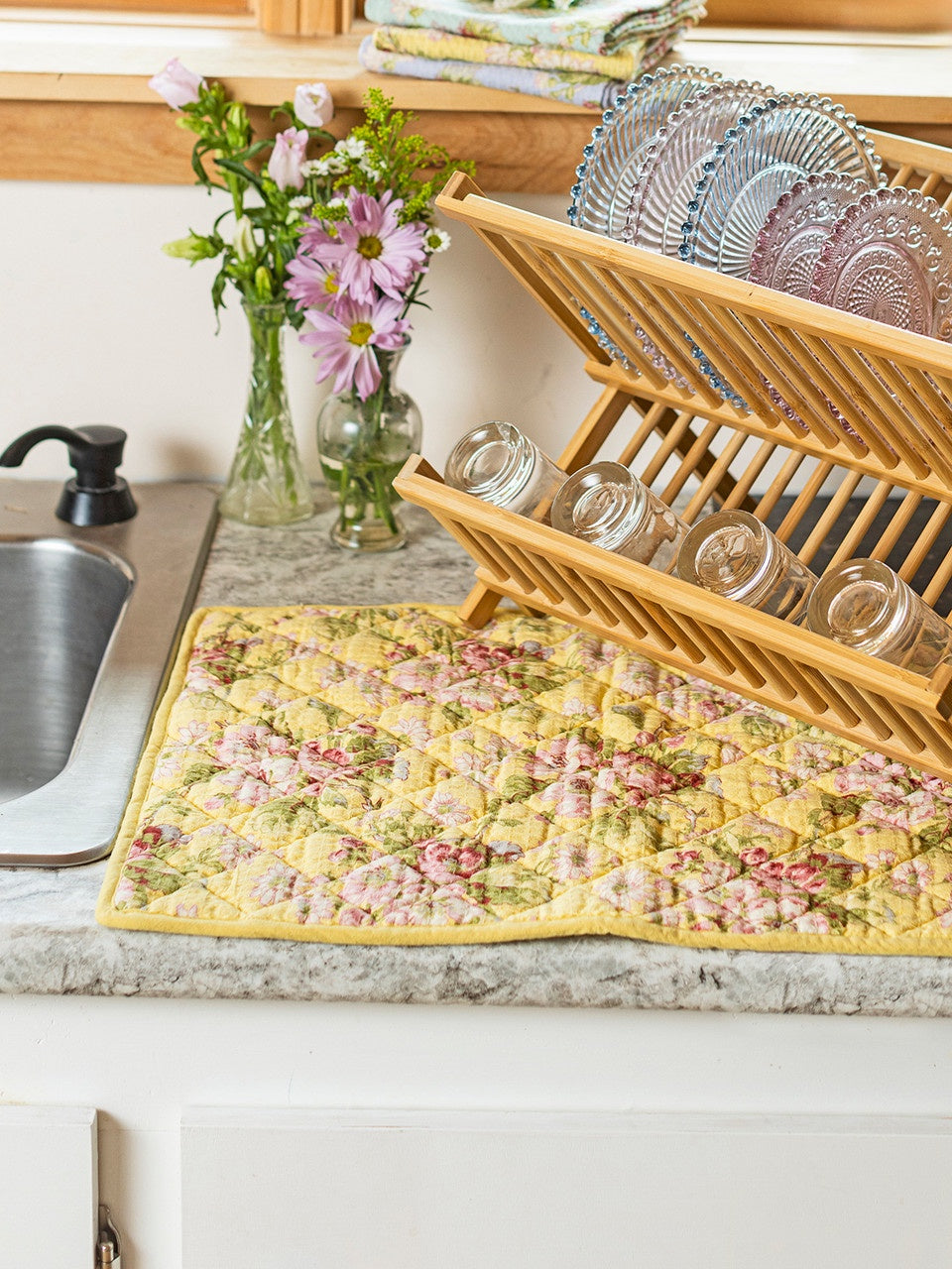 April Cornell Apple Blossom Drying Mat