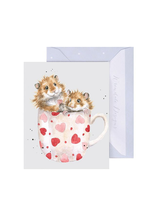 Wrendale Mini Card - Mug Full of Love