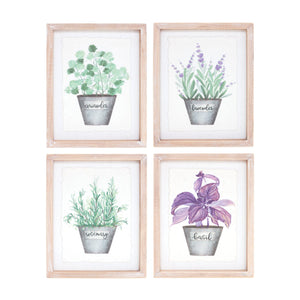 Watercolour Herb Pot Prints