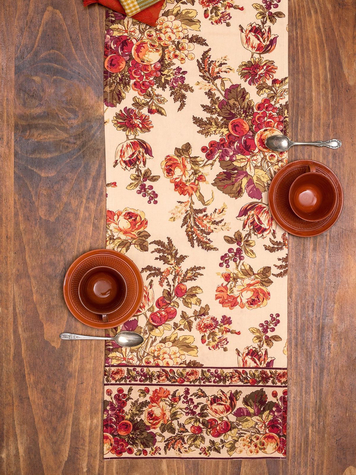 April Cornell Bountiful Harvest Runner - Antique - 13x72"