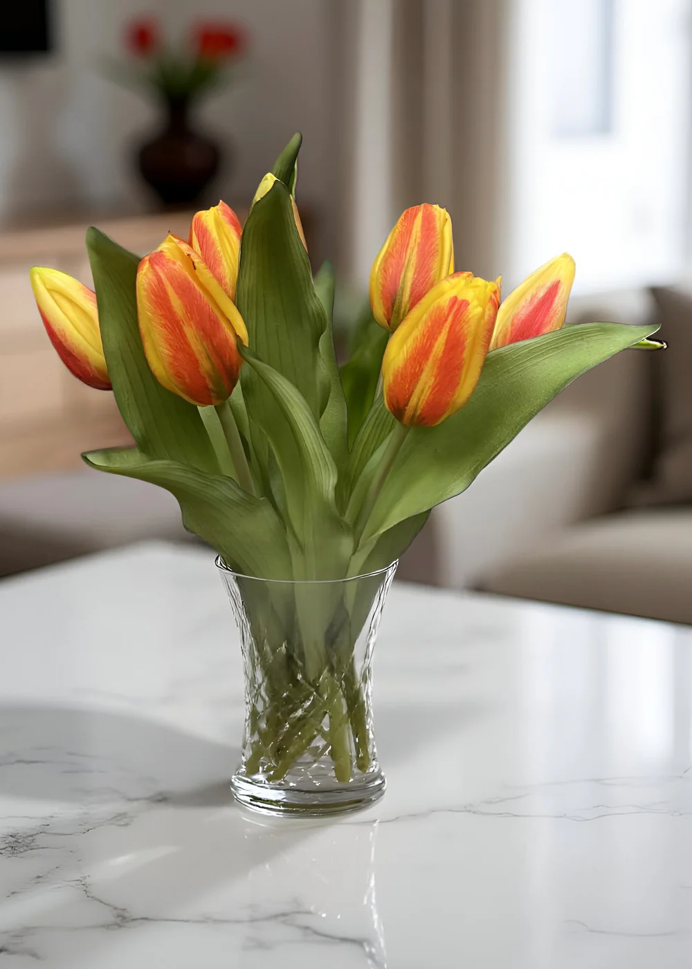 12" Fresh Touch Formosa Tulip Bundle - Orange
