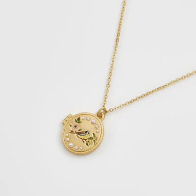 Blue Bird Locket