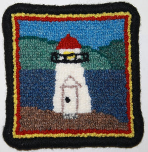 Rug Hooking Coaster Kit - Lighthouse