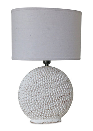 Dimpled Grey Lamp