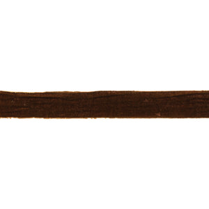 Raw Edge Chestnut Velvet Ribbon