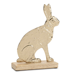 Gold Bunny Figurines