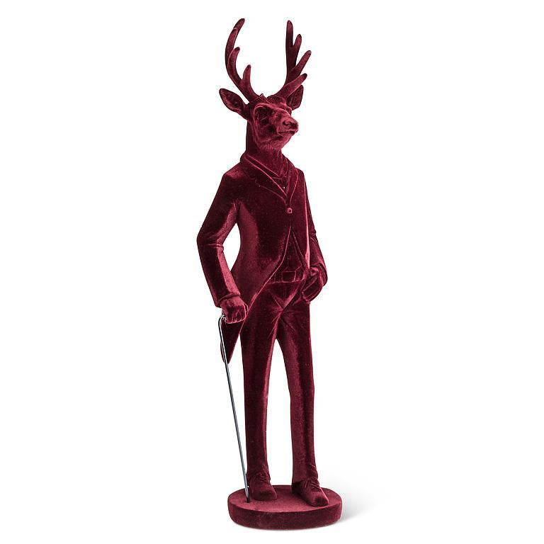 Red Velvet Standing Stag
